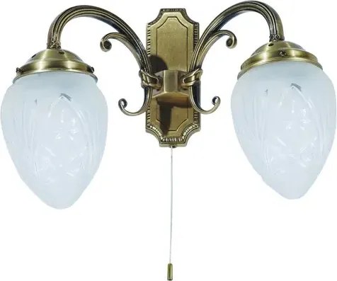 Rabalux beltéri fali lámpa e14 2x40w fehér/bronz annabella