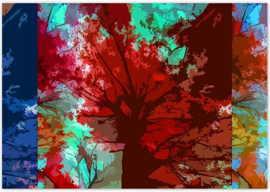 Poszterek 100x70 Őszi absztrakt