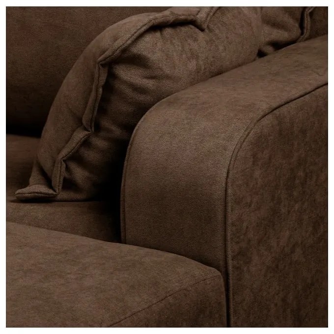 Sötétbarna sarokkanapé (jobb oldali) Beata – Ropez