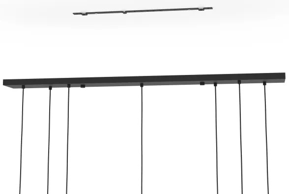 Eglo 390178 - Csillár zsinóron PAZ 7xE14/40W/230V arany/fekete