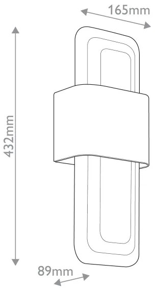 Kichler KL-SERENE-LED-W-NBR - LED Fali lámpa SERENE LED/16W/230V réz