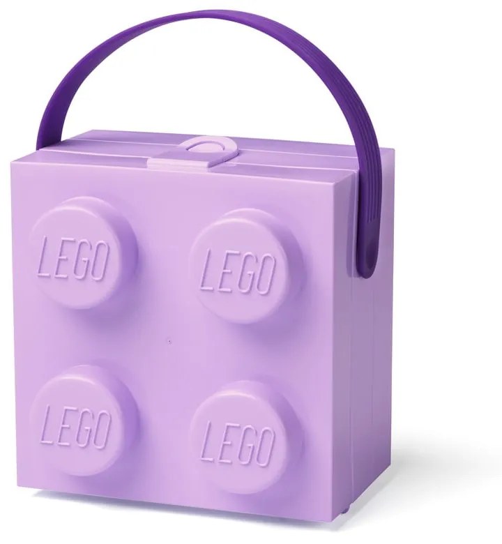 Lila tárolódoboz fogantyúval - LEGO®
