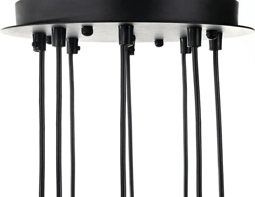 KING HOME 91908 FLUSSO Modern Függesztett Lámpa Fekete G9 IP20