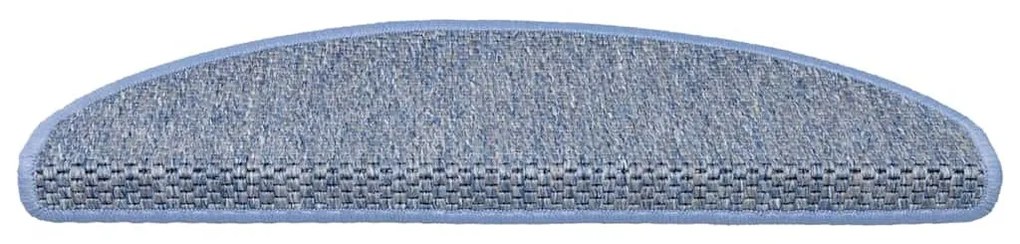 30 db kék lépcsőszőnyegek öntapadós szizál kinézetű 65x21x4 cm