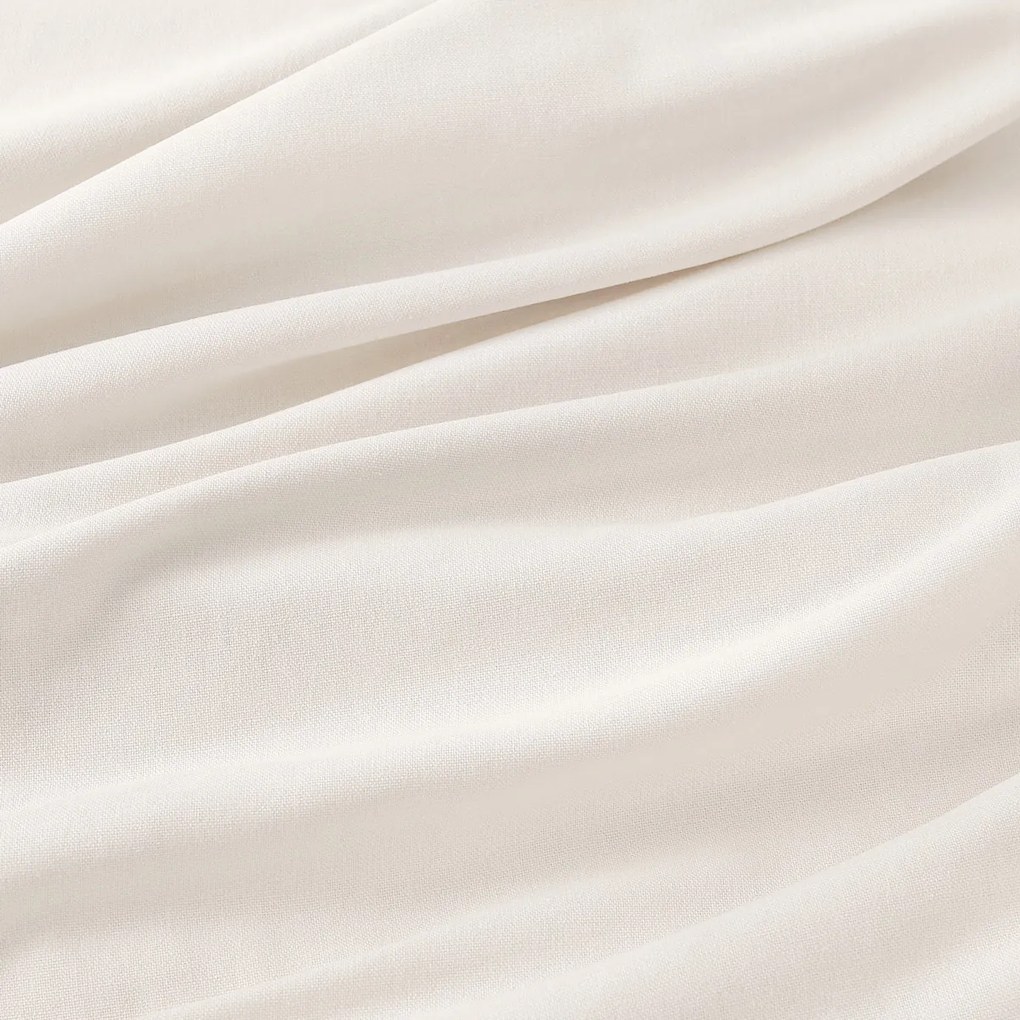 Goldea lenvászon keverék szögletes terítő - elefántcsontszín 120 x 180 cm