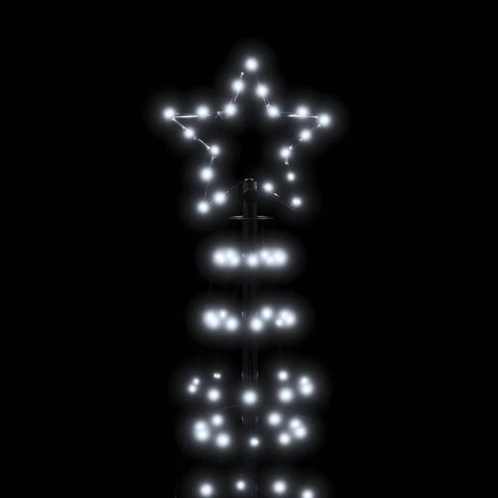 hideg fehér LED karácsonyfa tüskékkel 570 LED 300 cm