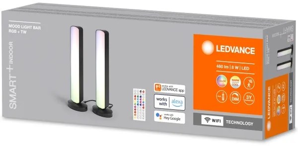 Ledvance - KÉSZLET 2x LED RGBW Dimmelhető asztali lámpa MOOD LIGHT LED/4W/230V + távirányító