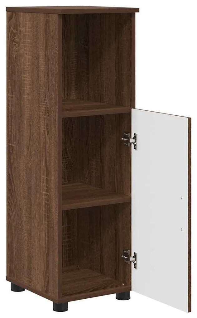 Fürdőszoba bútor szett 3 pcs barna tölgy 76.5 x 35 x 64 cm