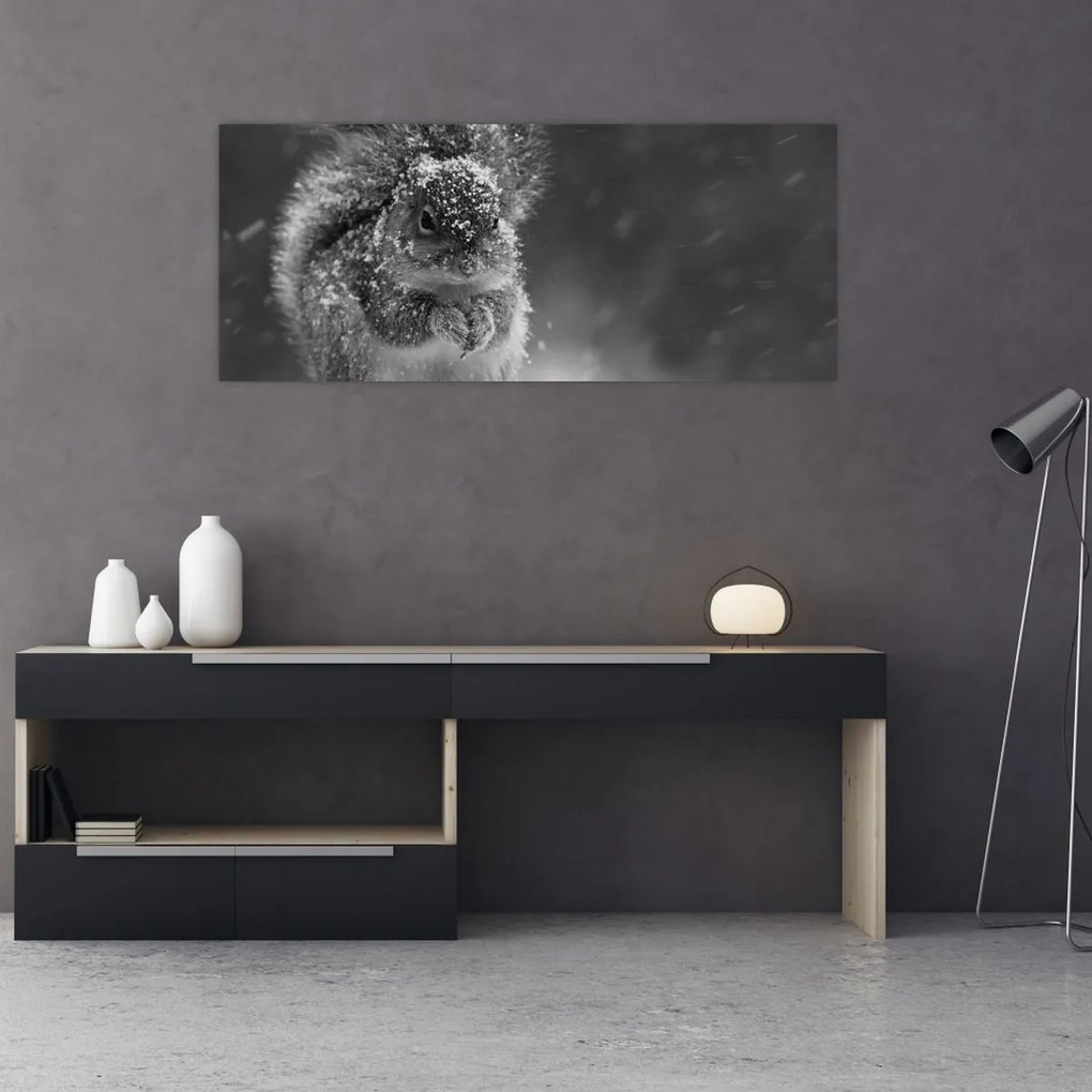 Kép - Mókus télen (120x50 cm)