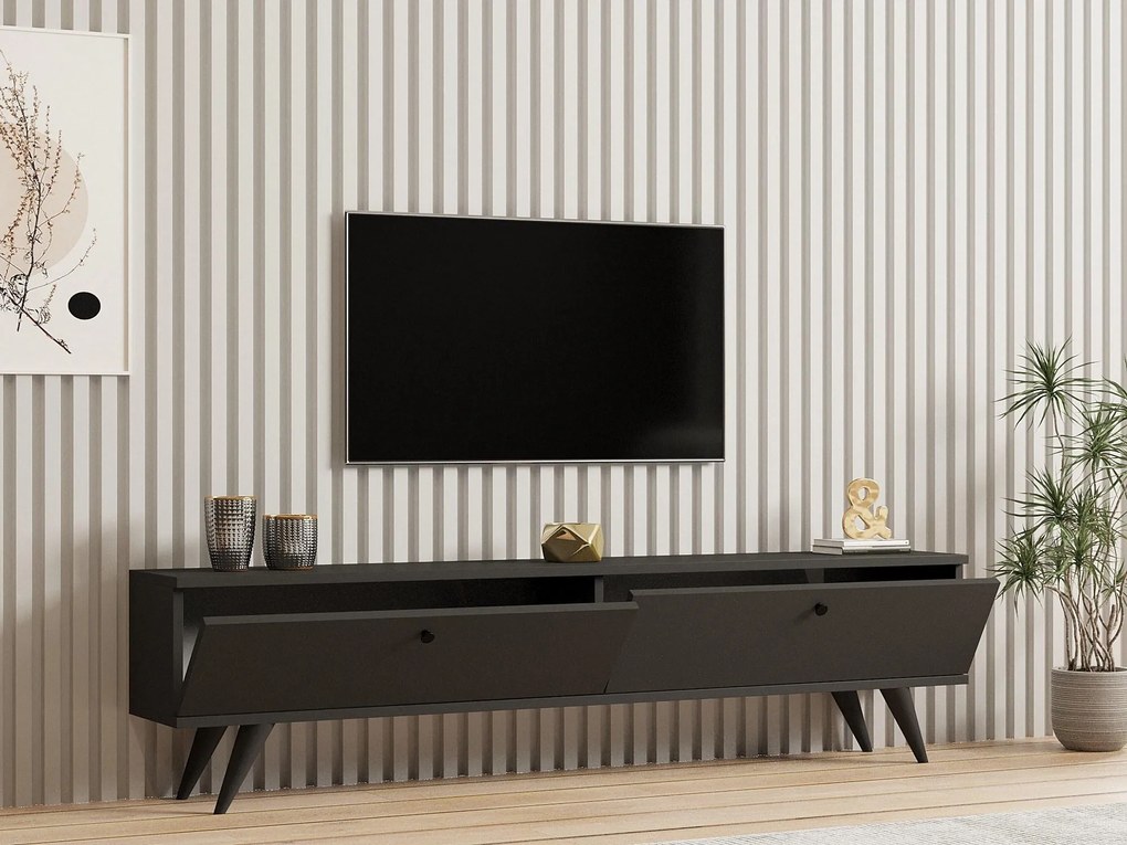 TV asztal/szekrény Tamoku (antracit) . Akció -20%. 1095126