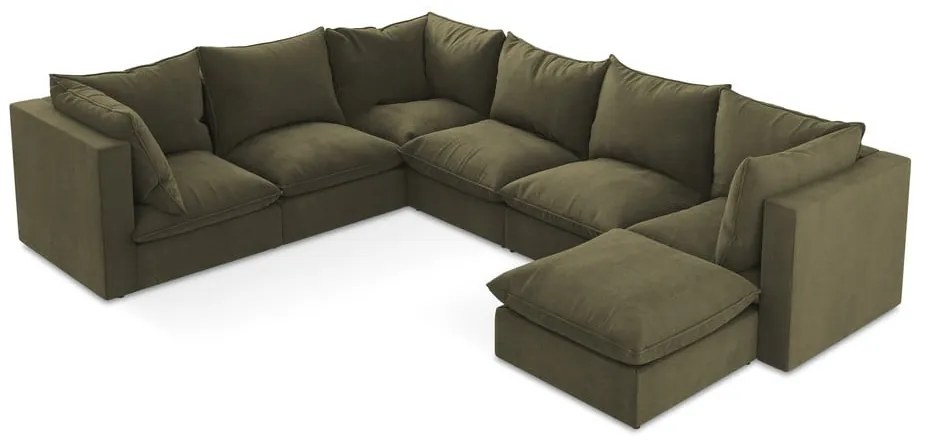 Khaki sarokkanapé (bal oldali-U alakú) Manao – Makamii