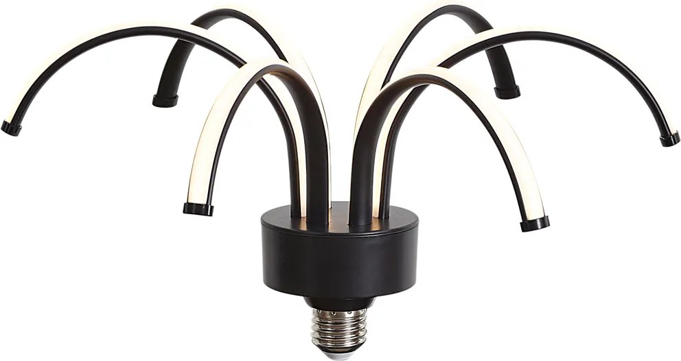 E27 LED dekorációs lámpa fekete 6W 450 lm 3000K