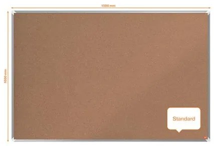 Parafatábla, 150x100 cm, alumínium keret, NOBO Premium Plus (VN15182)