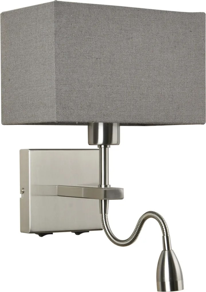 Italux NORTE WL-1122-2-BLSNRCG Fali lámpa 2x60W, 3W/E27, LED 3000K 350LM IP20