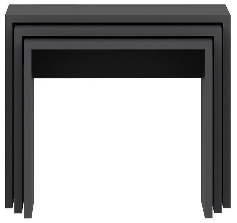Alya Anthracite kisasztal, 3 db