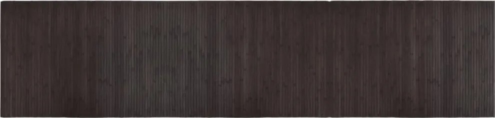 vidaXL négyszögletű sötétbarna bambusz szőnyeg 70 x 300 cm
