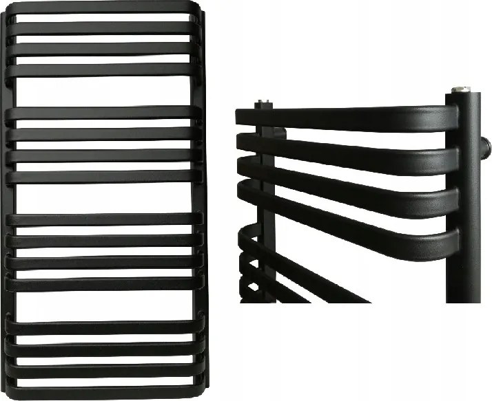 Fürdőszobai radiátor Venus 120/50 Matt Fekete