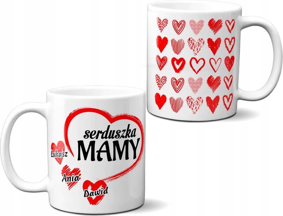 Bögre Anyukáknak Szívecskék Anyukáknak+ Név 02!