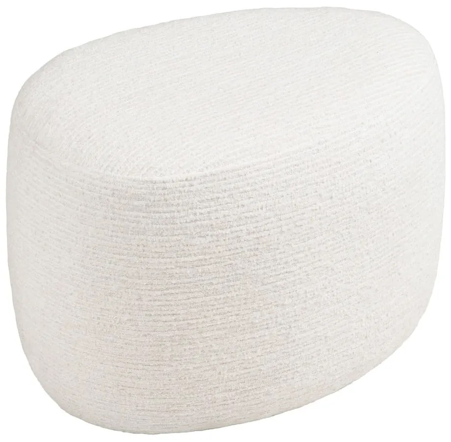 Krémszínű zsenília puff Hilo – House Nordic