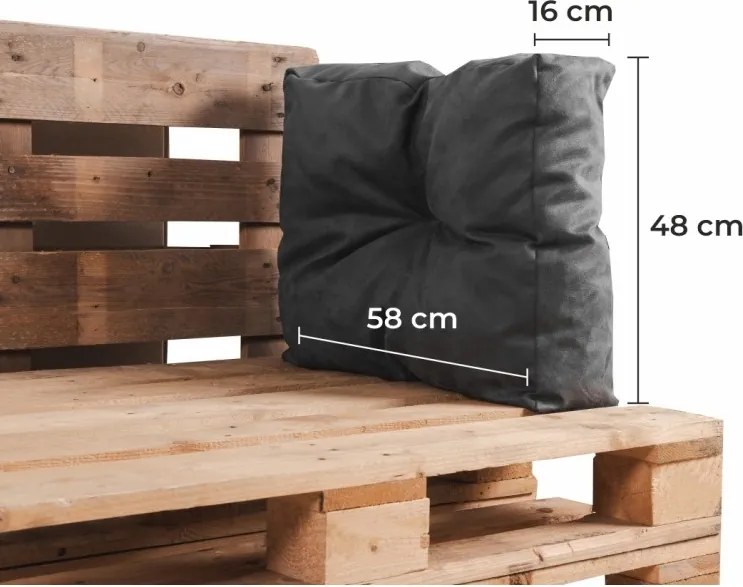 EMI szürke kerti raklap párna