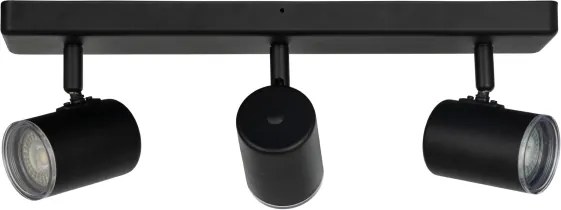 Eglo 901966 - Fürdőszobai spotlámpa CONSUMA 3xGU10/5W/230V IP44 fekete