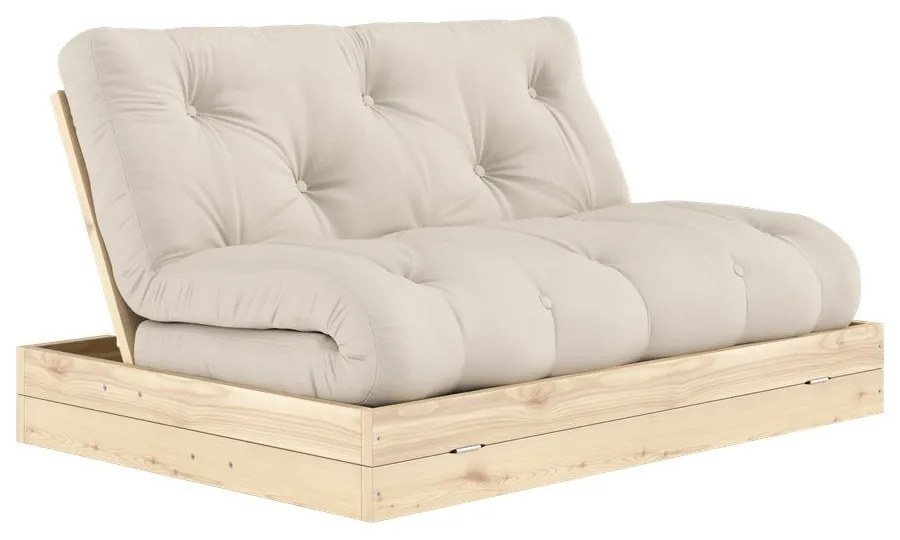 Bézs kinyitható kanapé 145 cm Flip – Karup Design