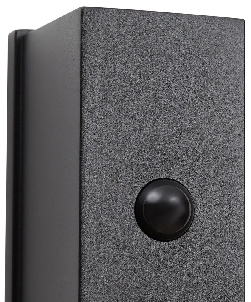 Fali lámpa fekete Lux szenzor mágneses LED-del újratölthető - Baleno