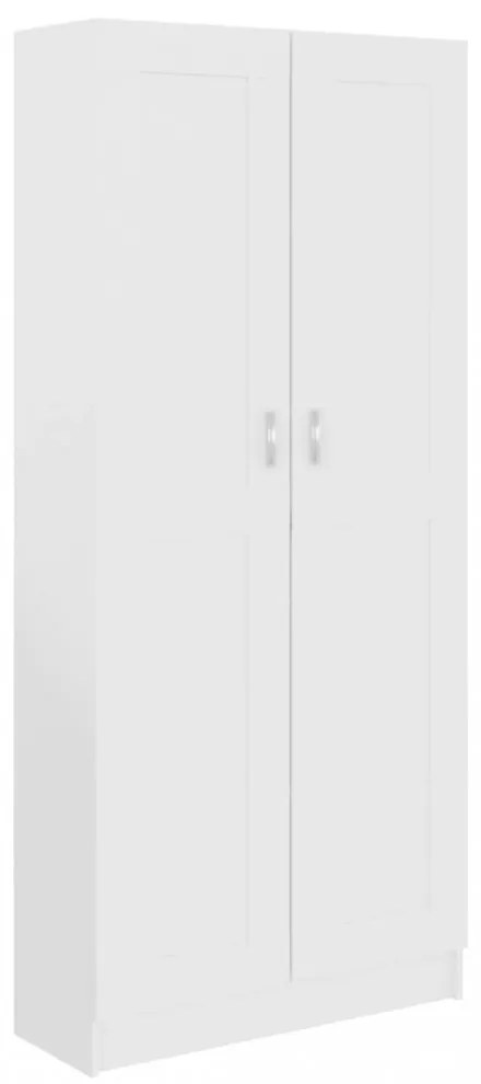 fehér szerelt fa könyvszekrény 82,5 x 30,5 x 185,5 cm