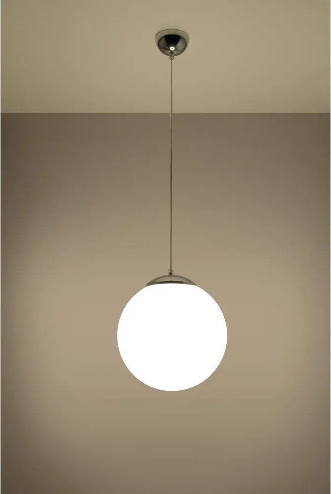 SOLLUX SL-0264 UGO Modern Függesztett Lámpa Fehér, Króm E27 IP20