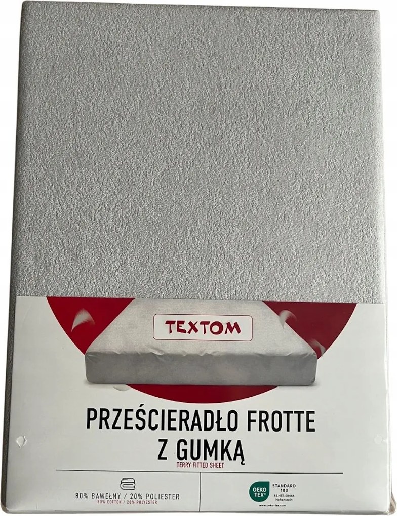 Frotté Lepedő Gumival 160X200 Szürke Magas Peremmel Prémium Termék