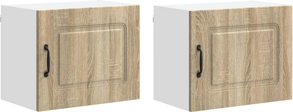 vidaXL Konyhaszekrény Kalmar 2 pcs Sonoma tölgy 50 x 31 x 40 cm