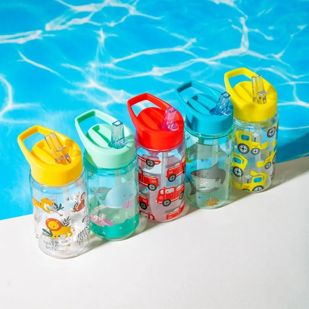 Drink Up Digger gyerek vizespalack, 400 ml - Sass &amp; Belle