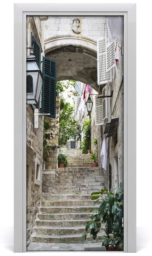 Fotótapéta ajtóra Az utcák Dubrovnik 75x205 cm