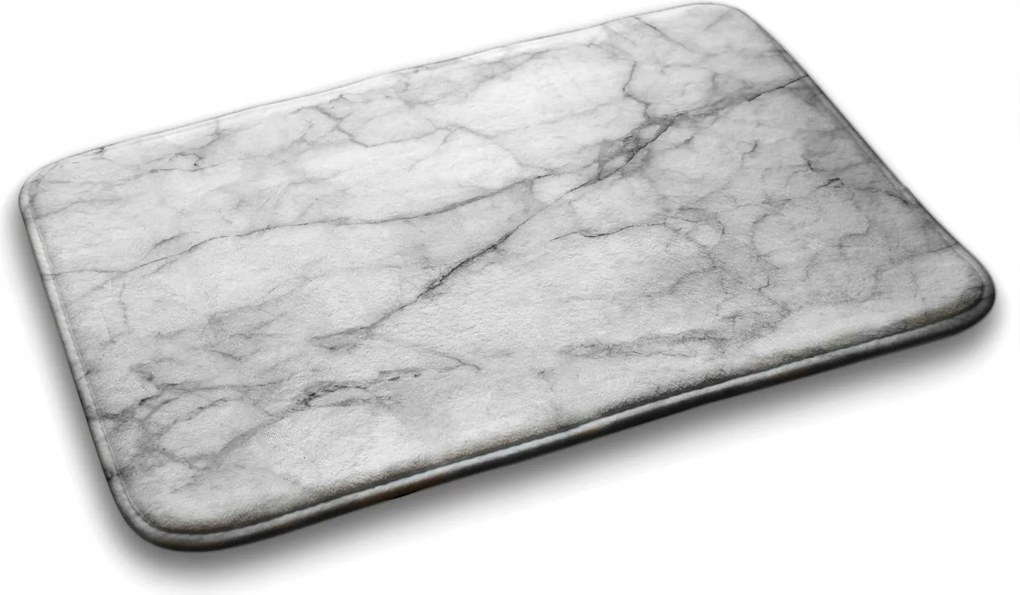 Puha fürdőszobaszőnyeg Szürke márvány 90x60 cm