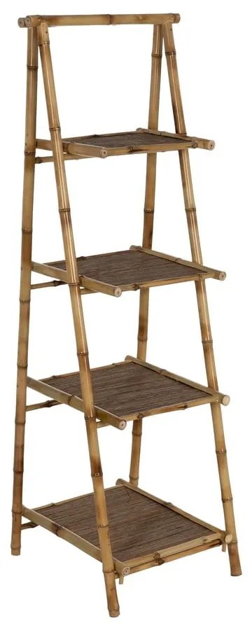Natúr színű bambusz polcos állvány 48x152x50 cm Manali – Ixia