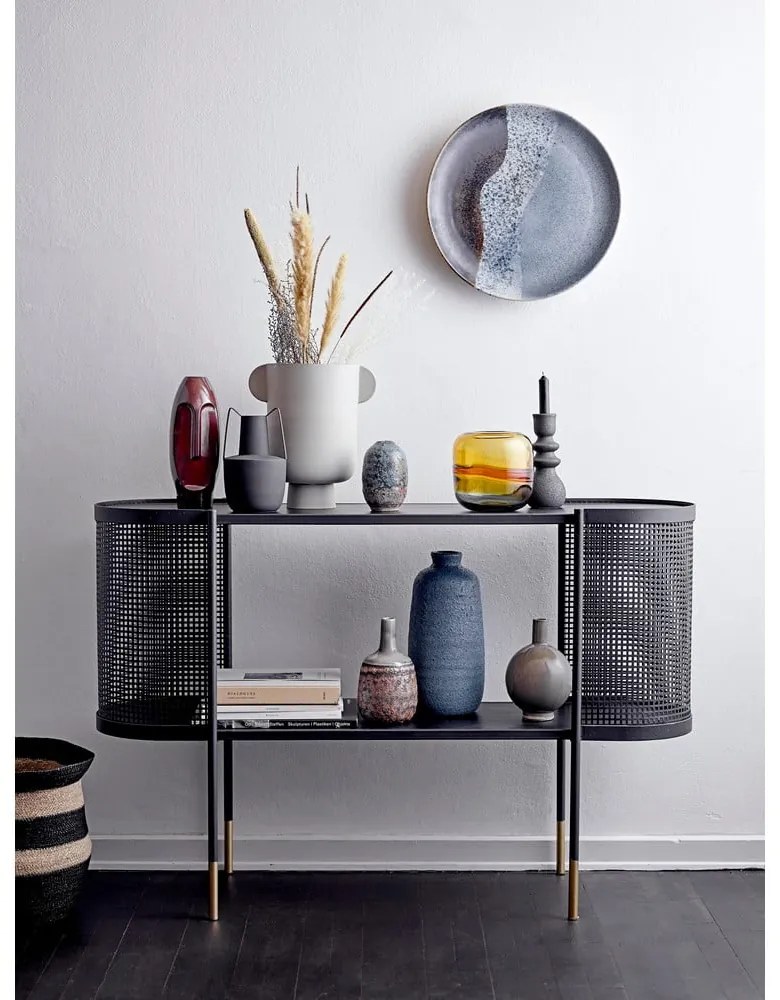 Irie szürke fém váza, magasság 29 cm - Bloomingville