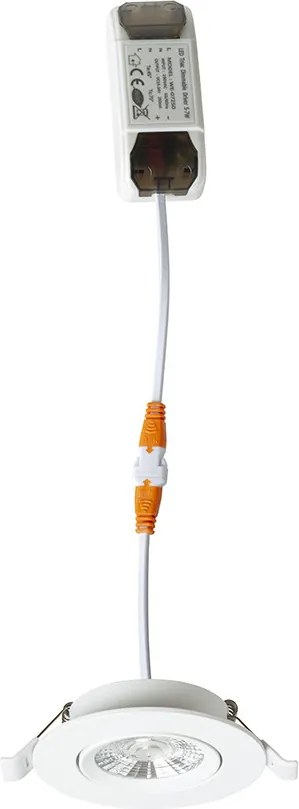 RENDL NEFRIT DIMM süllyesztett lámpa fehér 230V LED 6W 36° 3000K