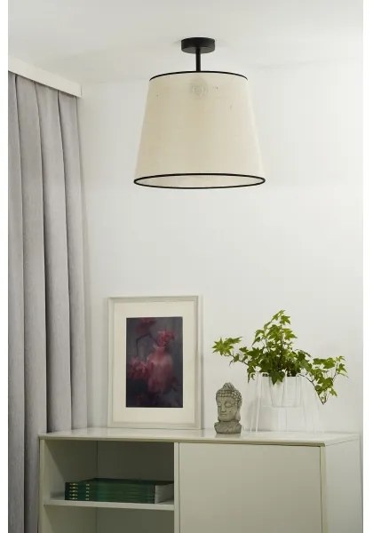 Duolla - Felületre szerelhető csillár YUTE 1xE27/15W/230V átm. 38 cm szürke/fekete