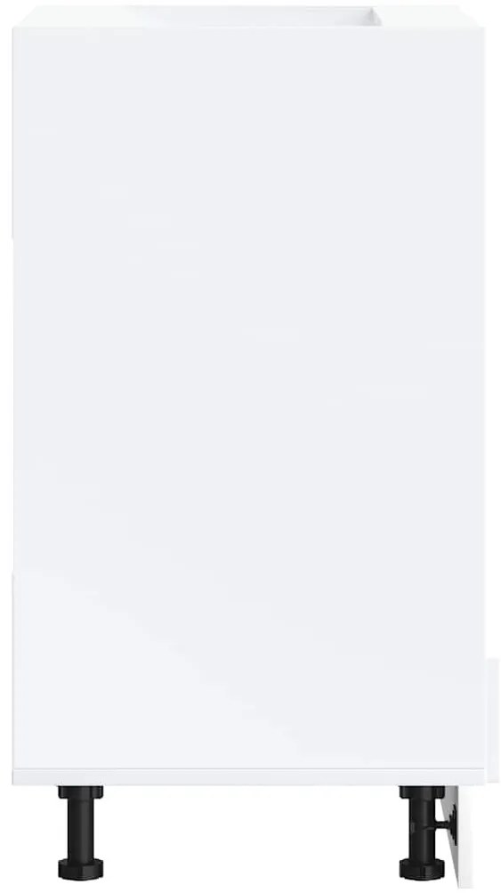 vidaXL Kalmar fehér szerelt fa sütőszekrény