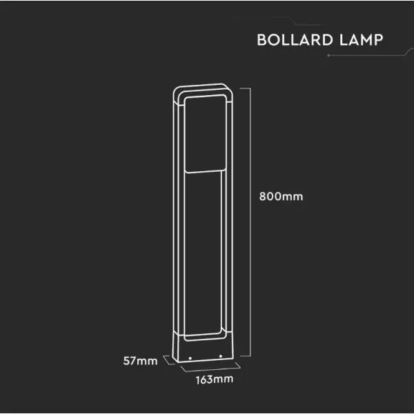 LED Kültéri lámpa SAMSUNG CHIP LED/10W/230V 3000K IP65 fekete