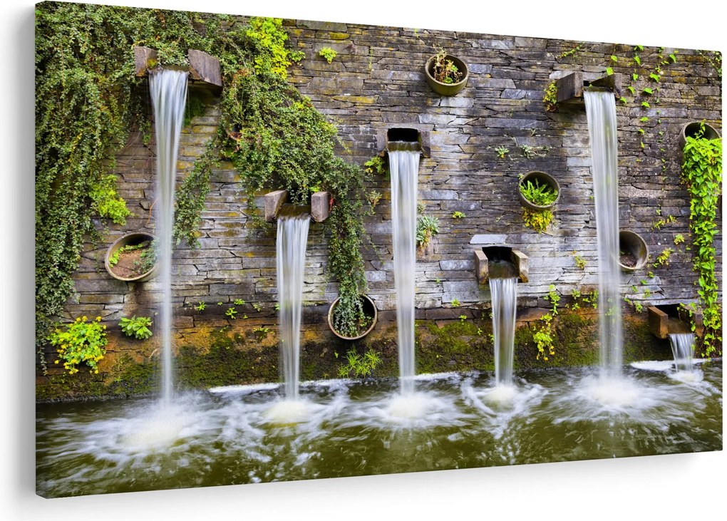 Kép - Kőfal, Hamburg, Németország (90x60 cm)