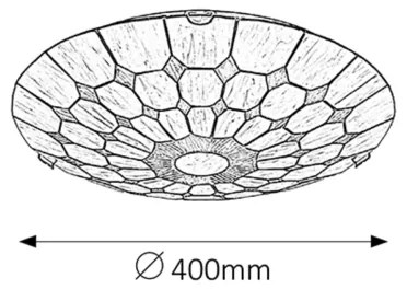 Rabalux 8091 - Tiffany ólomüveg mennyezeti lámpa MARVEL 2xE27/60W/230V