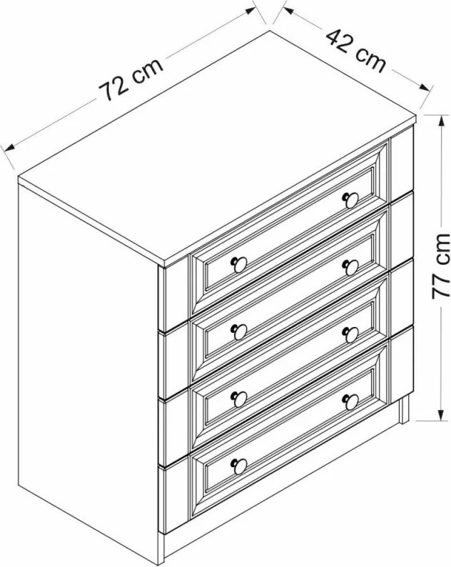 Kale komód, 72 cm – TR506MNR1525