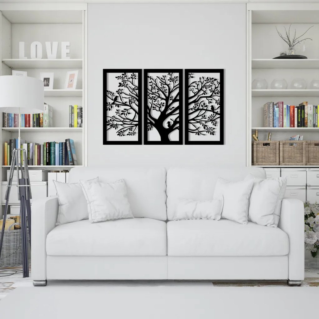 Arbol fém fali dekoráció, 103×65 cm
