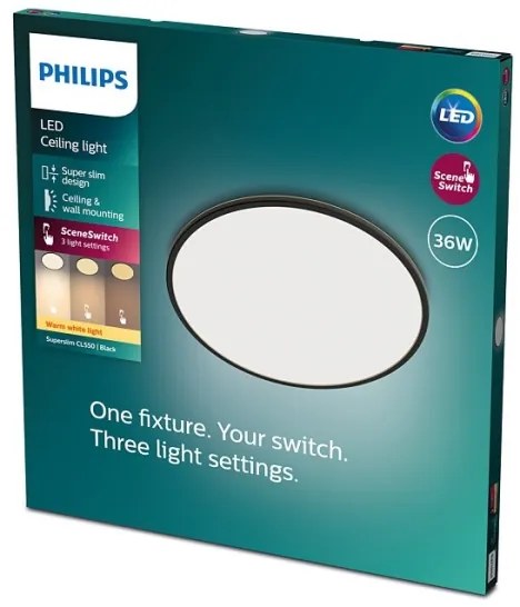 Philips - LED Dimmelhető mennyezeti lámpa SUPERSLIM SCENE SWITCH LED/36W/230V