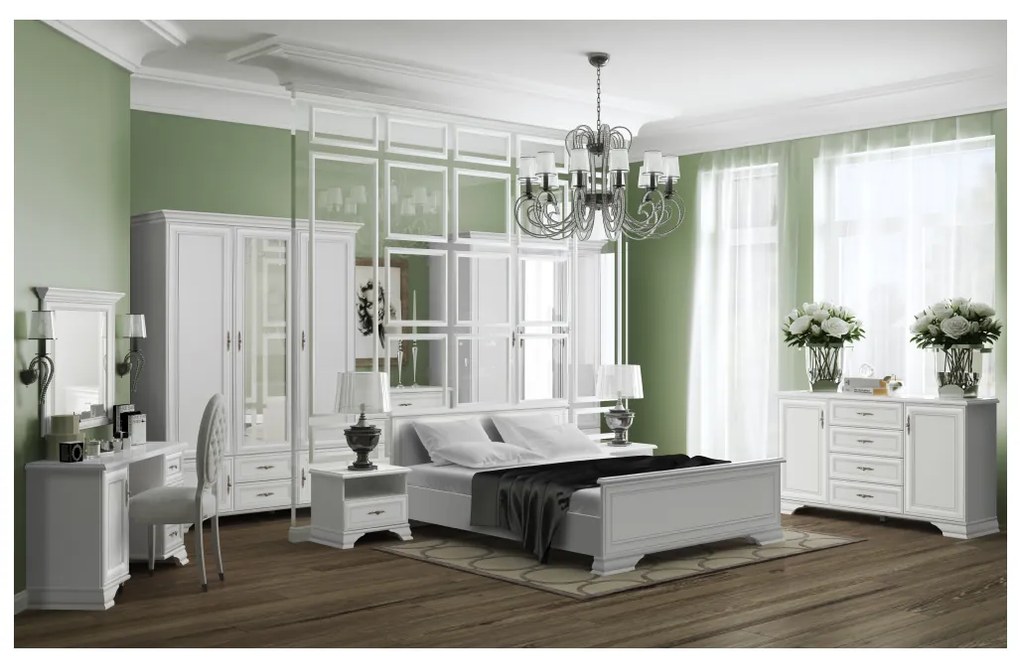 KENTAKT KOM2D4S komód, alpesi fehér