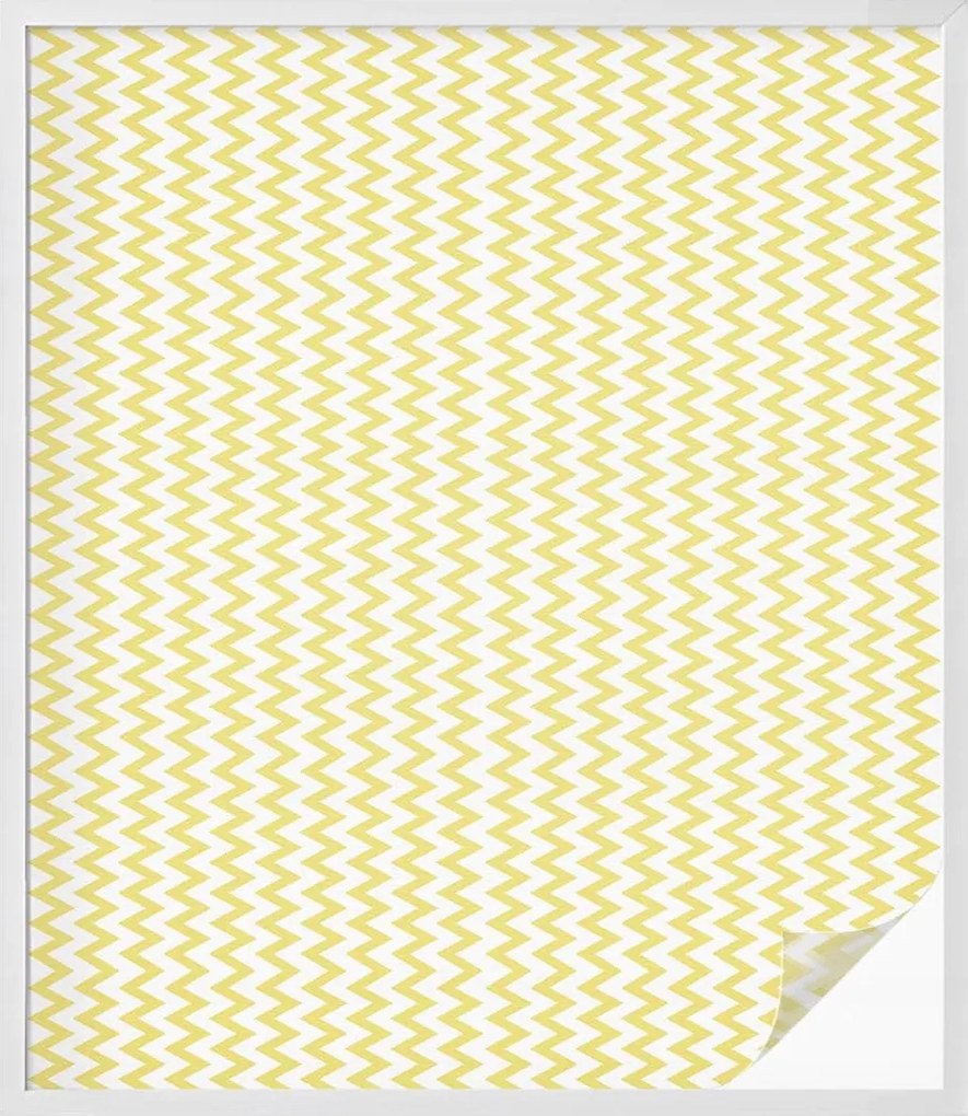 Tejfólia Ablaküvegekhez Öntapadós Adatvédelem Sárga cikk-cakk 100x116