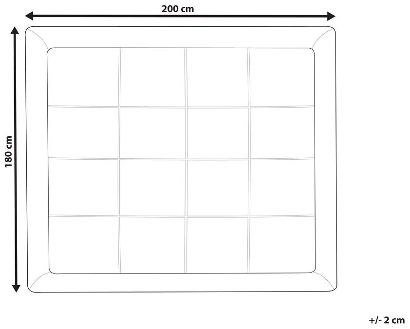 Matrachuzat 200x180 cm Yenego (fehér). 1011146