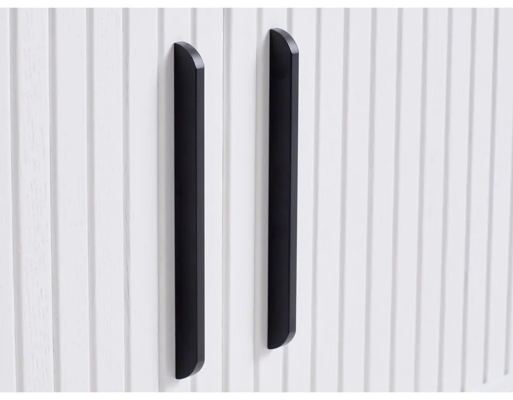 Fehér TV-állvány 180x56x45 cm Nola – Unique Furniture