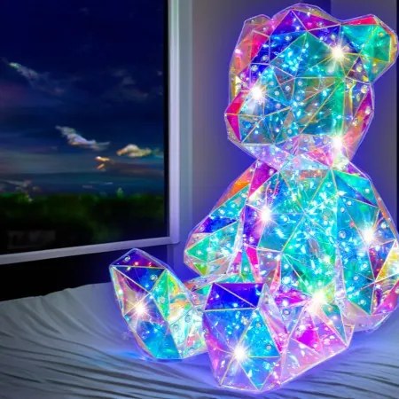 PRISMIC™ 3D Puzzle LED lámpa - Maci (v)